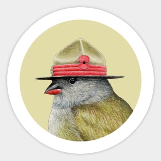 Yellow-bellied waxbill Sticker